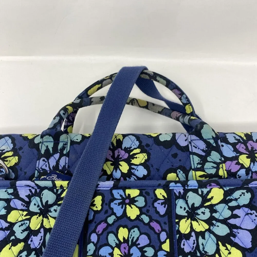 Vera Bradley Indigo Pop Messenger Laptop Adjustable 17